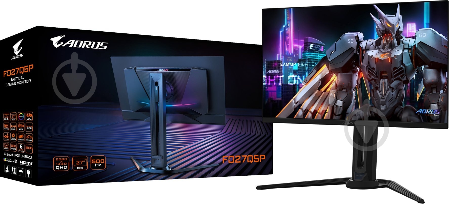 Монітор Gigabyte 27" (AORUS FO27Q5P EK) - фото 9