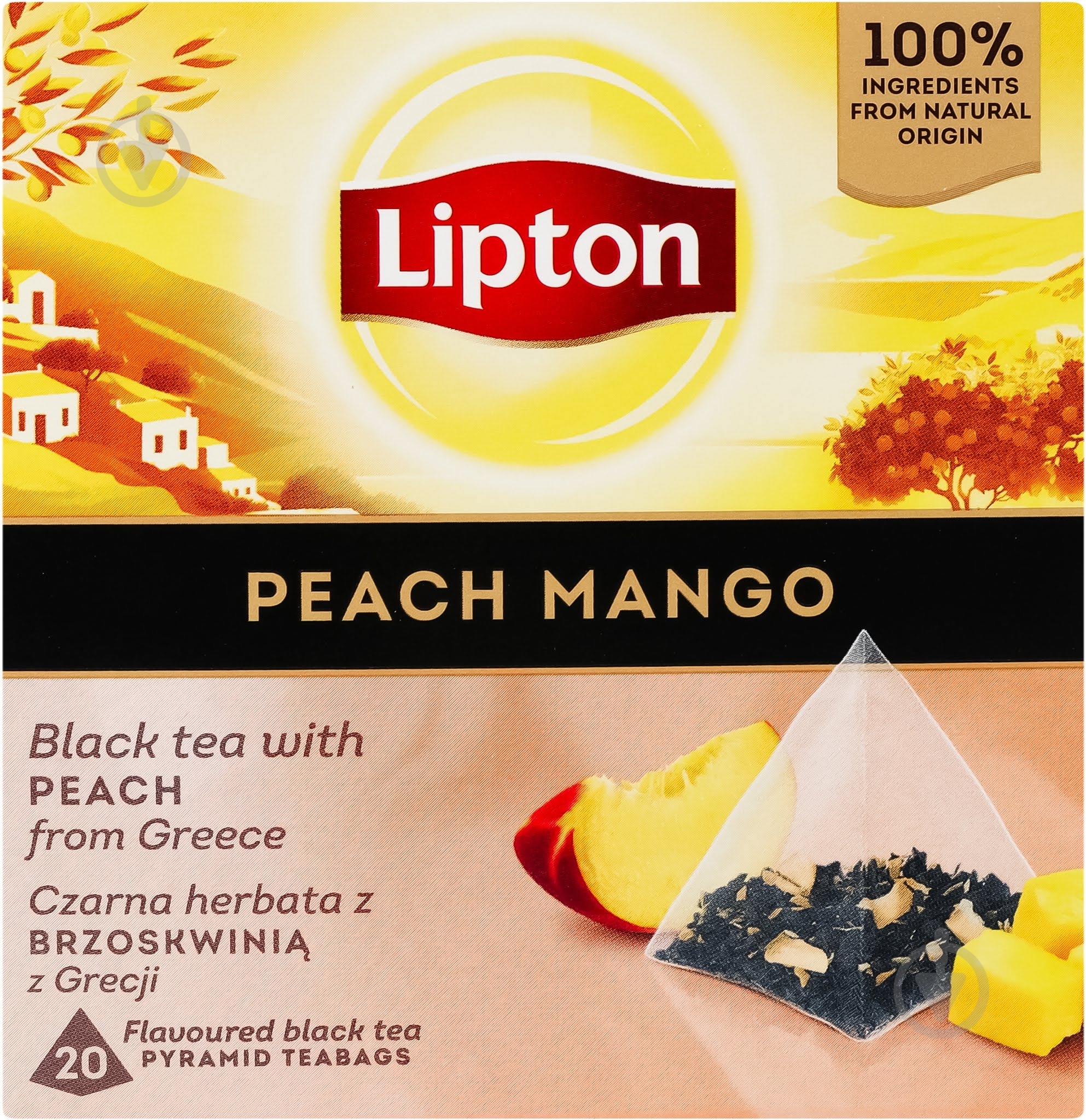 Чай черный Lipton Peach mango 20 шт. - фото 2