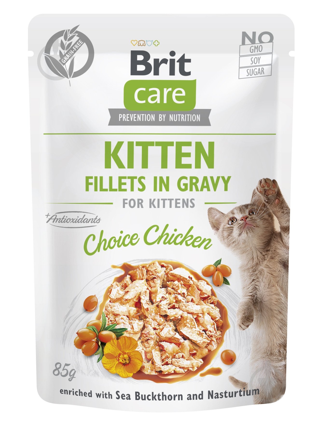 Корм вологий для котів Brit Care Fillets in Gravy Choice Chicken філе в соусі з куркою 85 г - фото 1 Корм вологий для котів Brit Care Fillets in Gravy Choice Chicken філе в соусі з куркою 85 г - фото 1