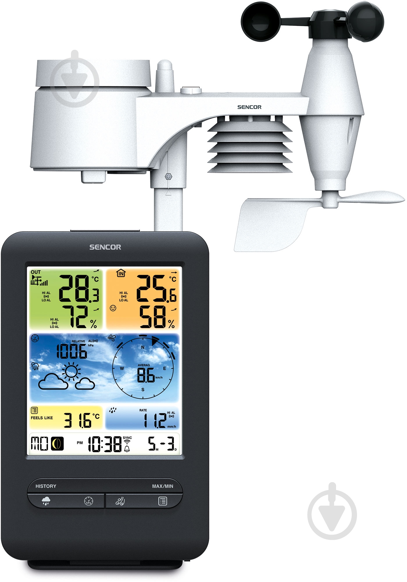 Метеостанція Sencor SWS9898WIFI - фото 4