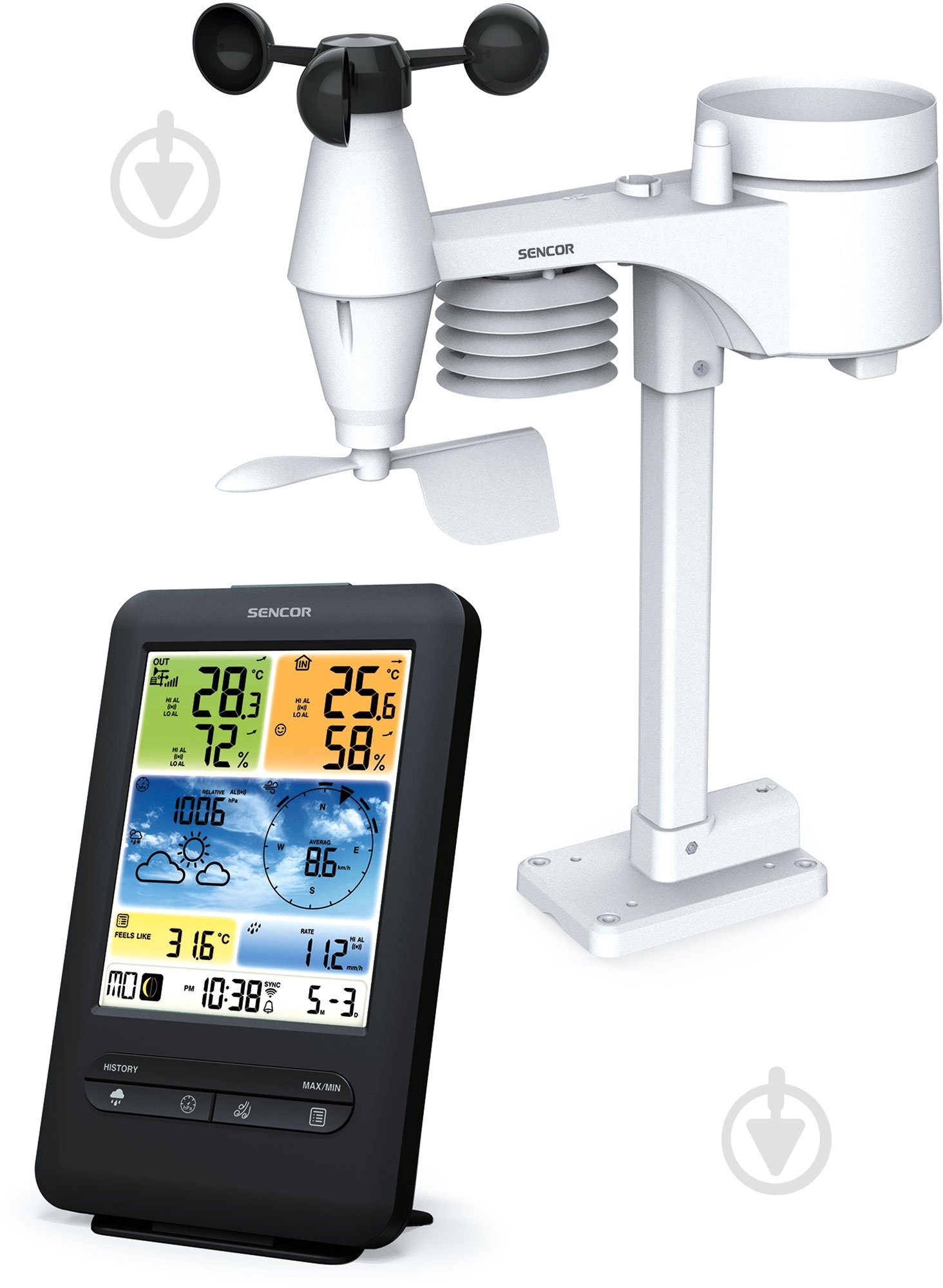 Метеостанція Sencor SWS9898WIFI - фото 5