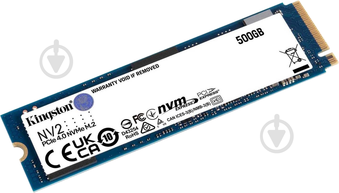 SSD-накопичувач Kingston 500GB M.2 PCI Express 4.0 x4 3D NAND (SNV2S/500G) - фото 2