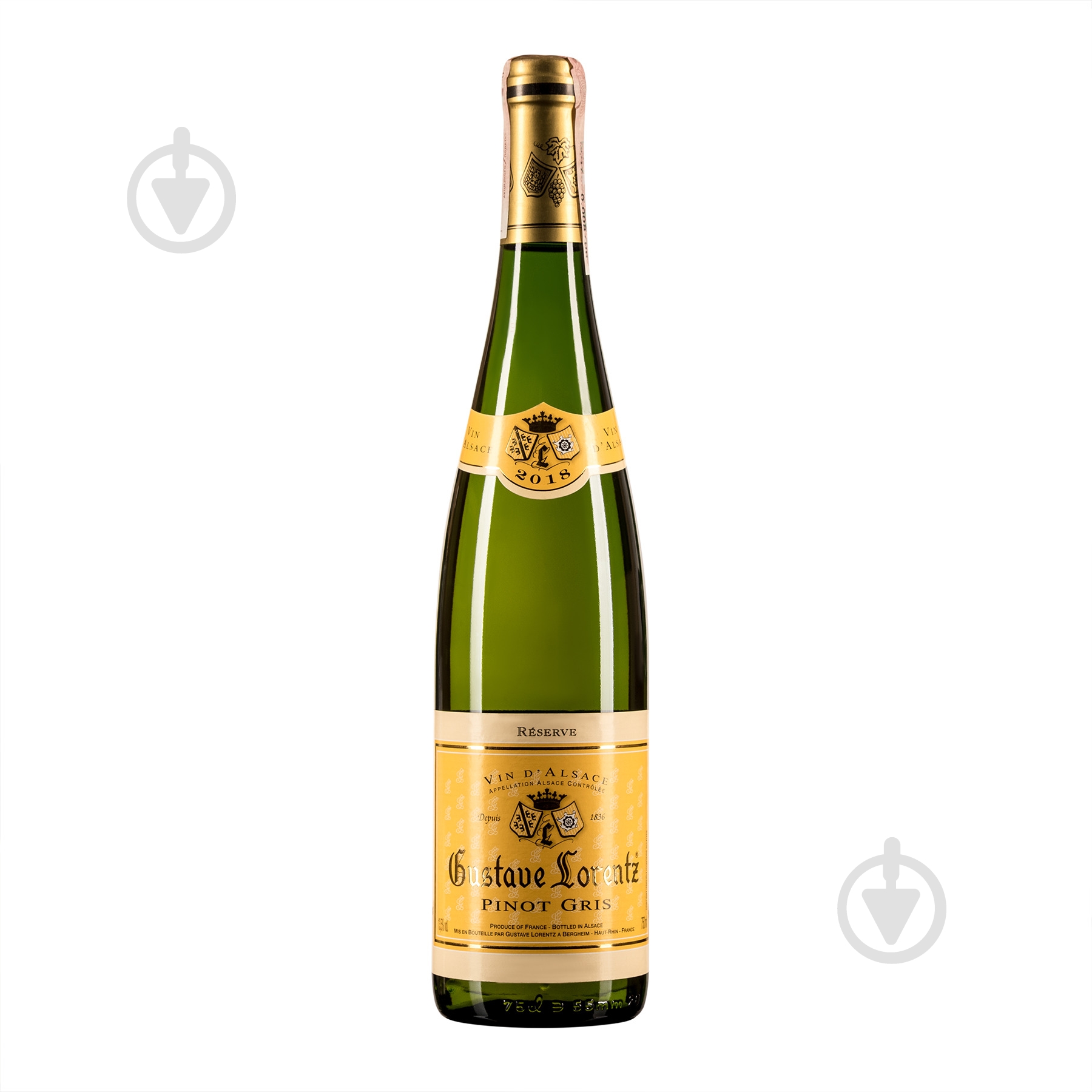 Вино Gustave Lorentz Lorentz Pinot Gris Reserve белое сухое 0,75 л - фото 1 Вино Gustave Lorentz Lorentz Pinot Gris Reserve белое сухое 0,75 л - фото 1