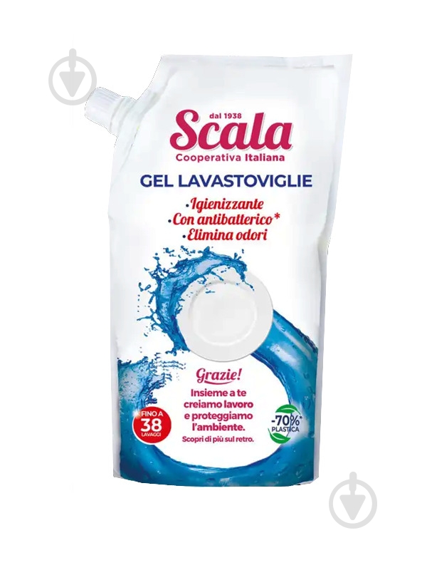 Гель для посудомоечных машин Scala Lavastoviglie (дойпак) 0,5 л - фото 1 Гель для посудомоечных машин Scala Lavastoviglie (дойпак) 0,5 л - фото 1