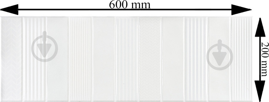 Плитка Emigres Лиид бланко деко 20x60 - фото 2