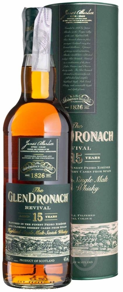 Виски GlenDronach GlenDronach 15yo Revival 0,7 л - фото 1 Виски GlenDronach GlenDronach 15yo Revival 0,7 л - фото 1