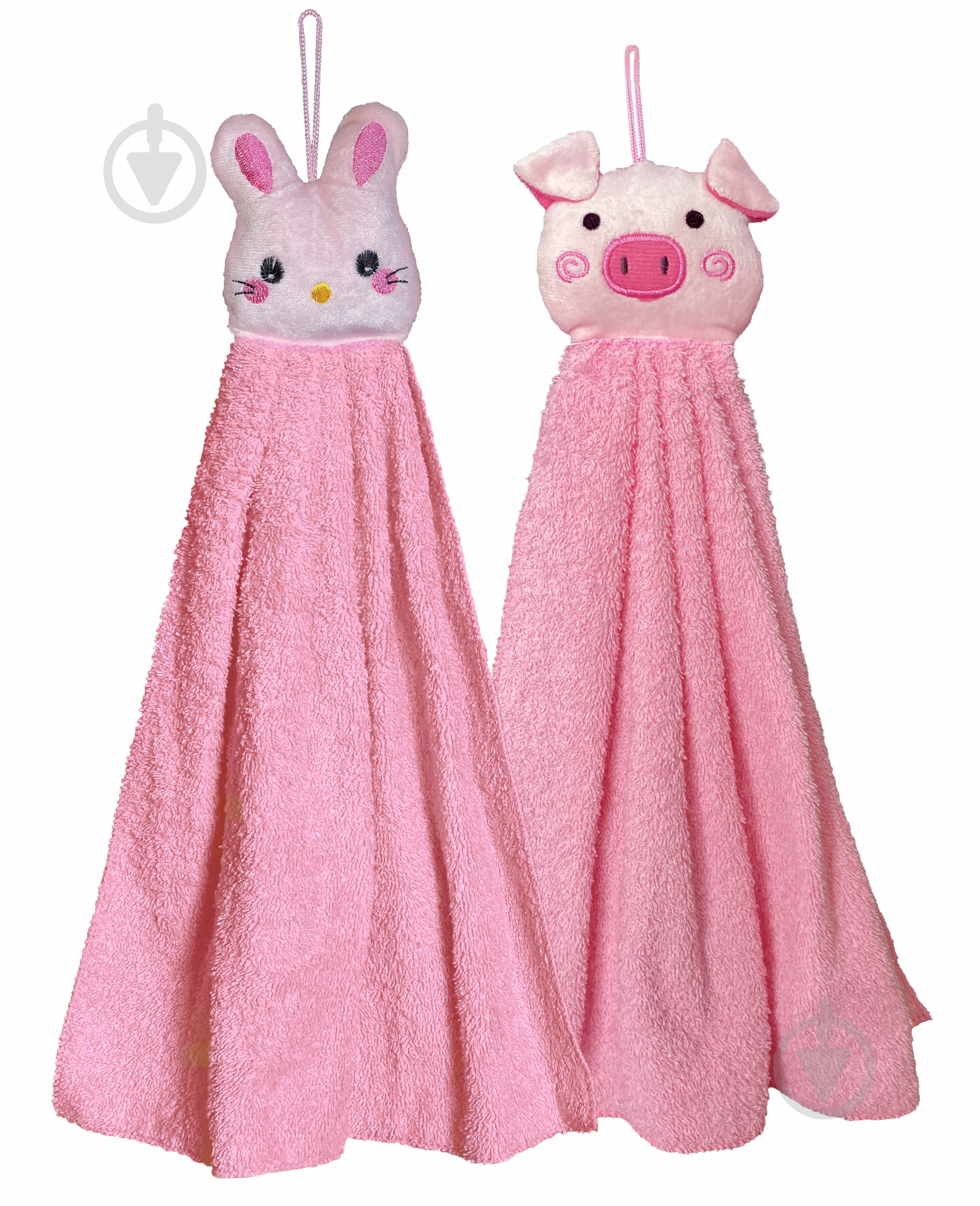 Набор полотенец Figures 2 шт. 34x50 см розовый Zastelli - фото 1 Набор полотенец Figures 2 шт. 34x50 см розовый Zastelli - фото 1