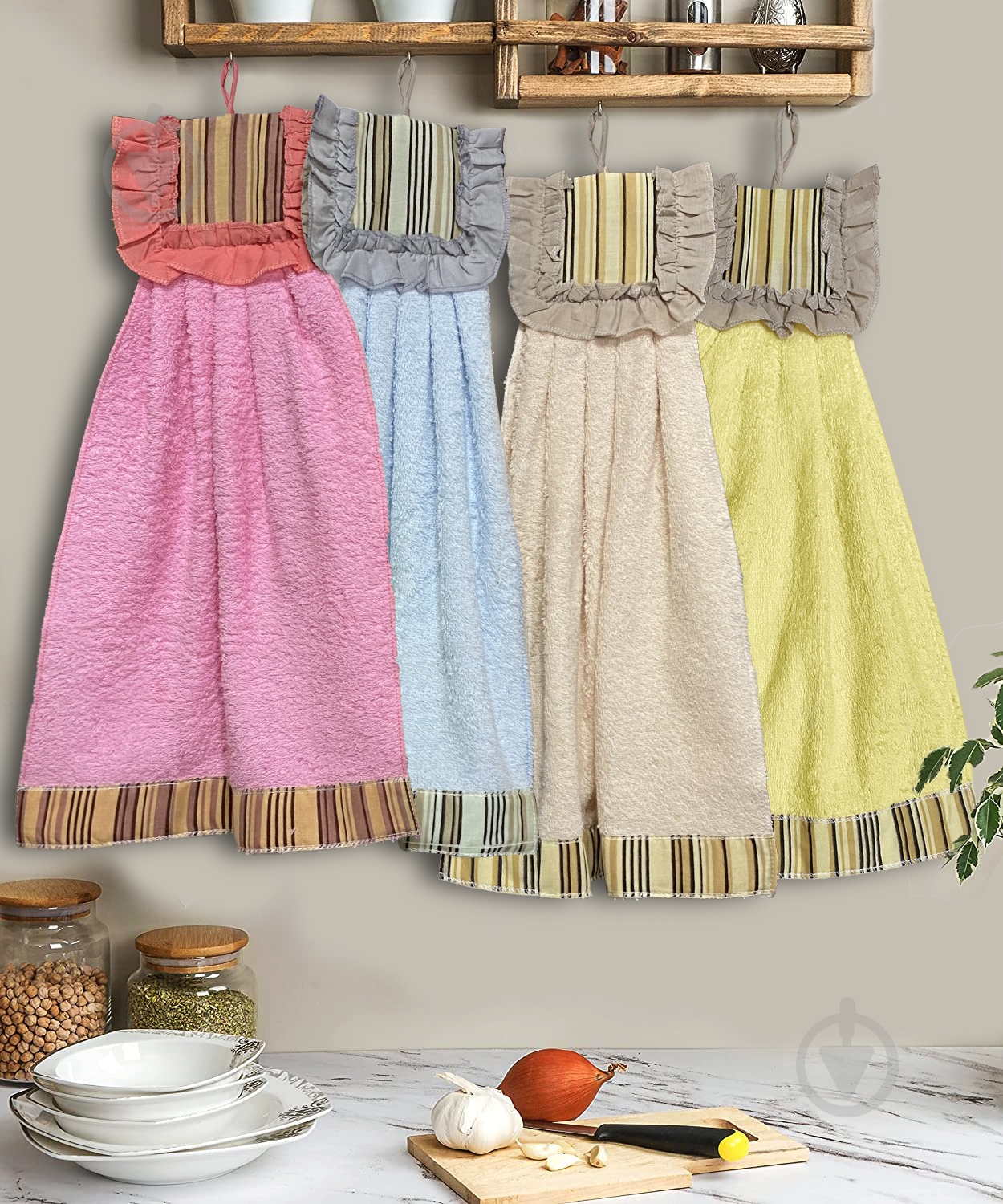 Набір рушників Dress Stripe 4 шт. 34x50 см мульті Zastelli - фото 1 Набір рушників Dress Stripe 4 шт. 34x50 см мульті Zastelli - фото 1