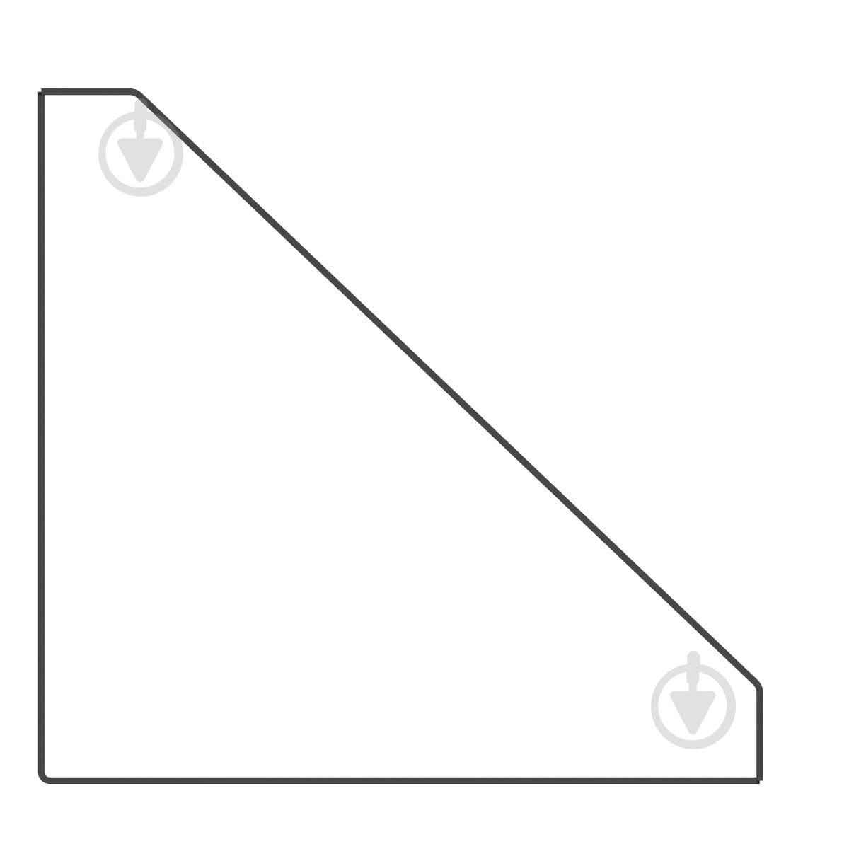 Кронштейн для полок Valore Треугольник Loft SB-T-21 - фото 3