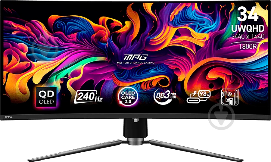 Монитор MSI 34" (MPG 341CQPX QD-OLED) - фото 1