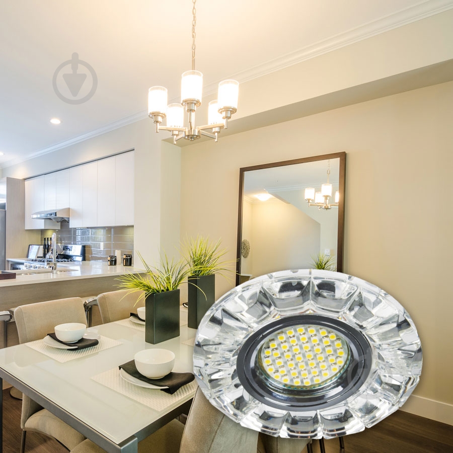 Світильник точковий LightMaster із Led-підсвічуванням GU5.3 4000 К хром CD7082 - фото 5