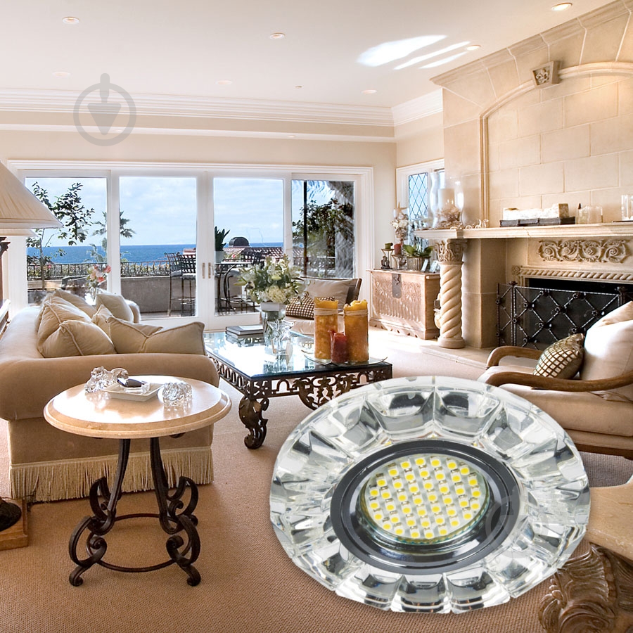 Світильник точковий LightMaster із Led-підсвічуванням GU5.3 4000 К хром CD7082 - фото 6