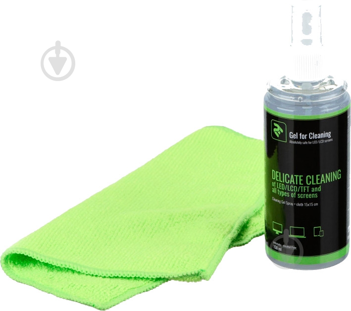 Набір для чищення 2E GEL for LED/LCD + салфетка 15х15 см Green 150 мл (2E-SK21G) - фото 2 Набір для чищення 2E GEL for LED/LCD + салфетка 15х15 см Green 150 мл (2E-SK21G) - фото 2