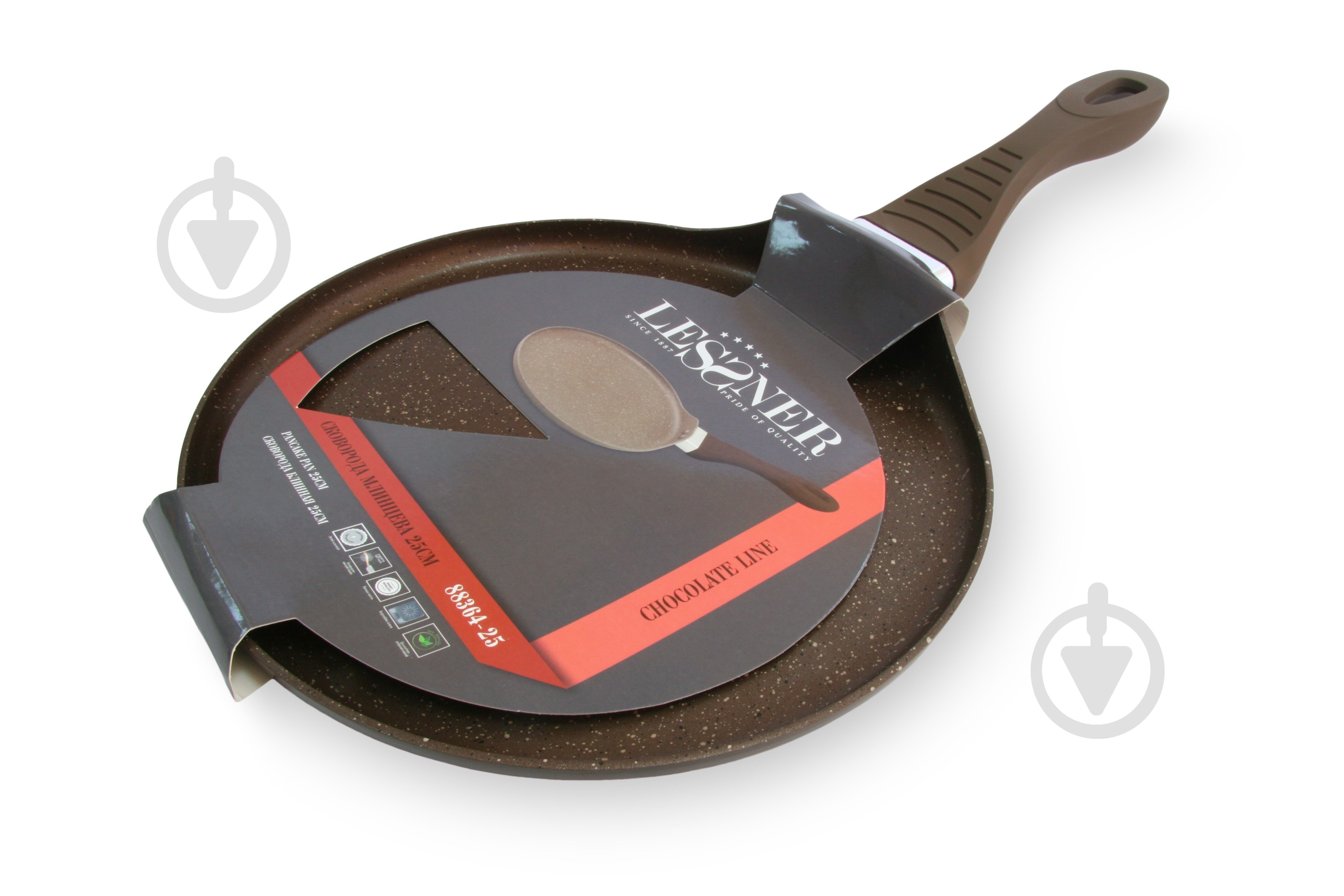 Сковорода для блинов Lessner Chocolate Line 22 см 88364-22P - фото 2 Сковорода для блинов Lessner Chocolate Line 22 см 88364-22P - фото 2