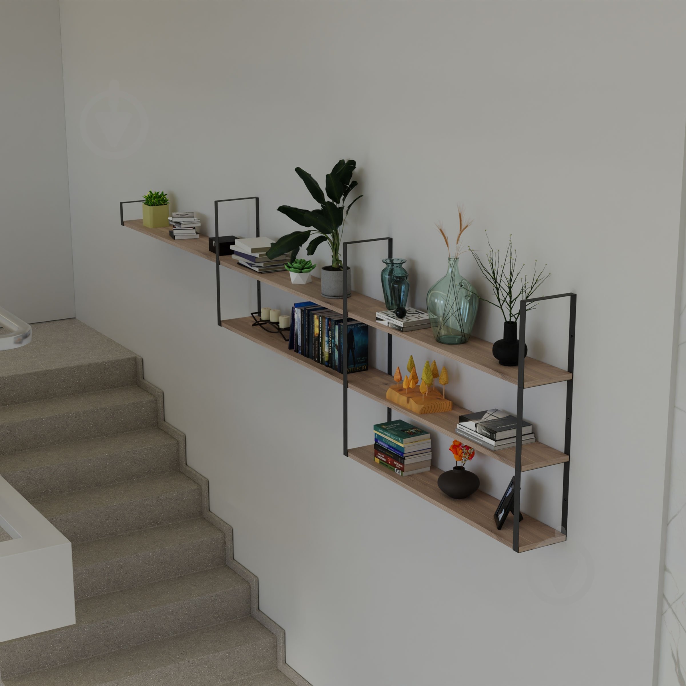 Кронштейн для полиць Valore Подвійний прямокутник Loft SB-DR-28 - фото 21