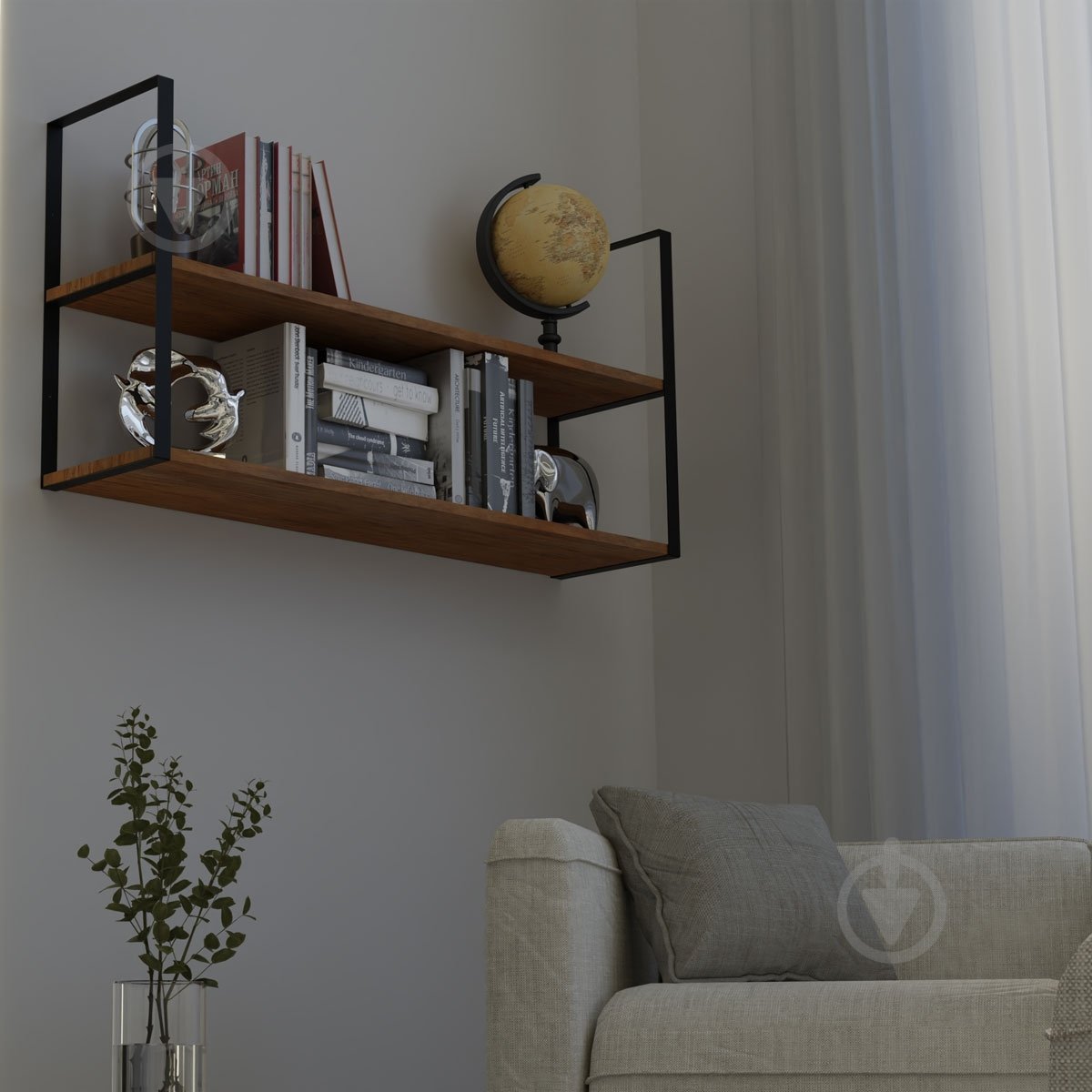 Кронштейн для полиць Valore Подвійний прямокутник Loft SB-DR-28 - фото 18