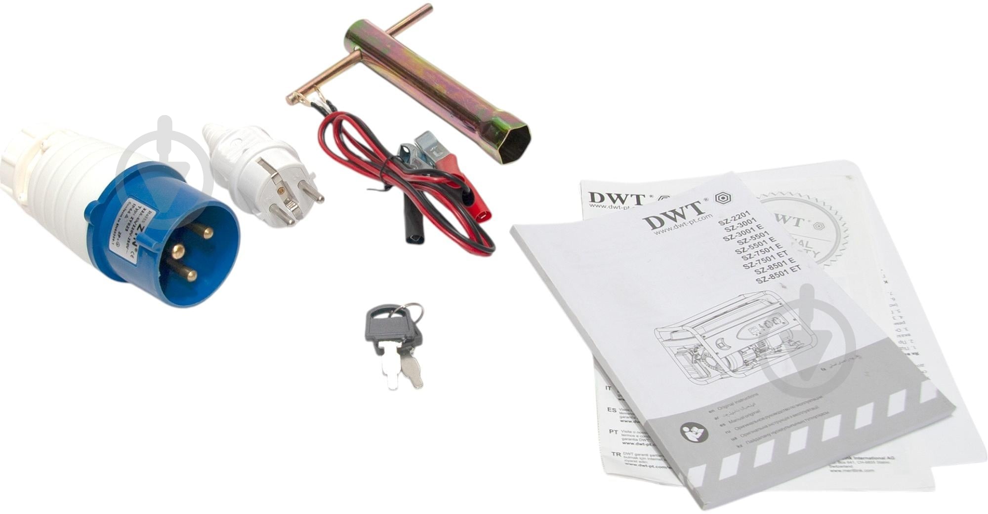 Генератор бензиновый DWT 5 кВт / 5,5 кВт SZ-5501 E - фото 7