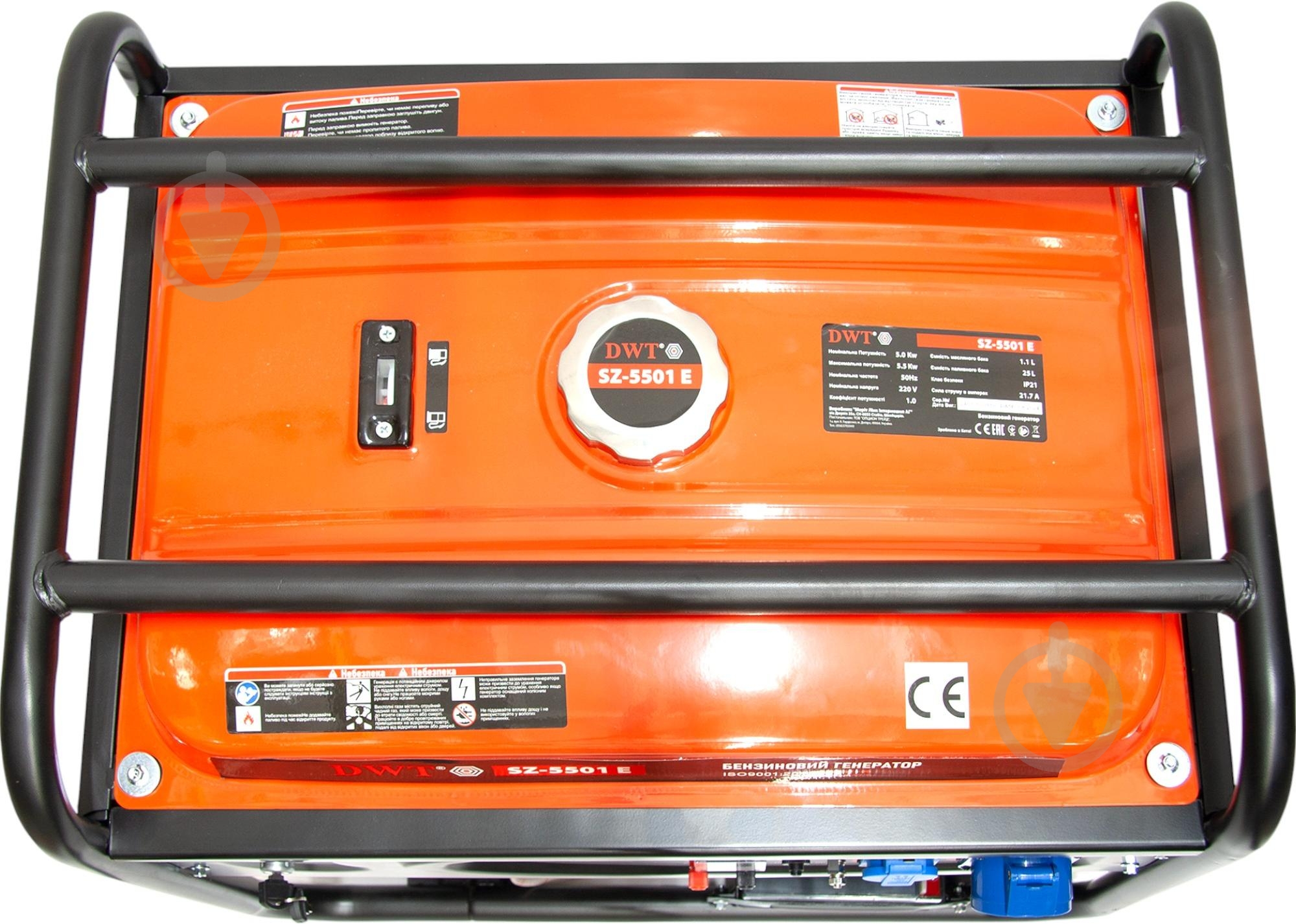 Генератор бензиновый DWT 5 кВт / 5,5 кВт SZ-5501 E - фото 6