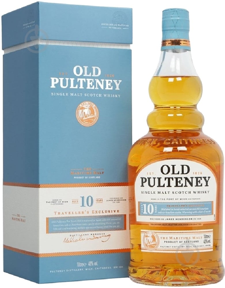 Віскі Old Pulteney Old Pulteney 10yo 1 л - фото 1