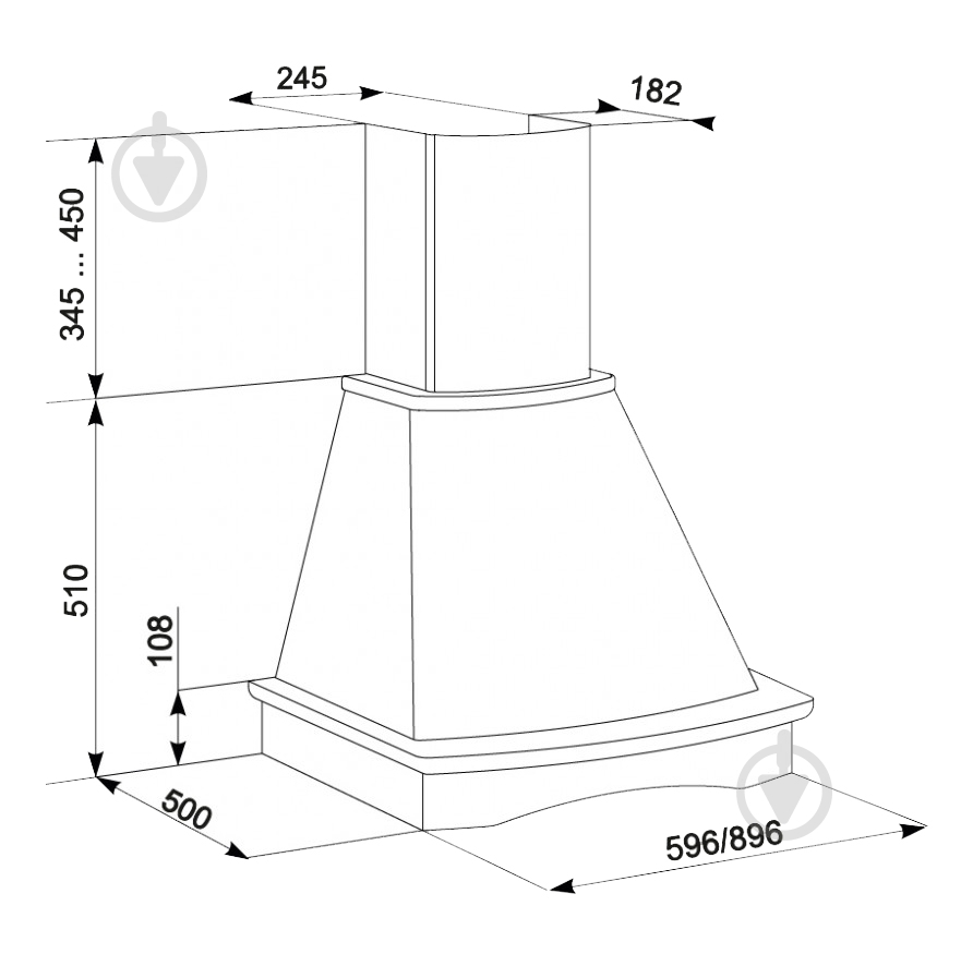 Вытяжка Eleyus Tempo 800 LED SMD 60 N - фото 10