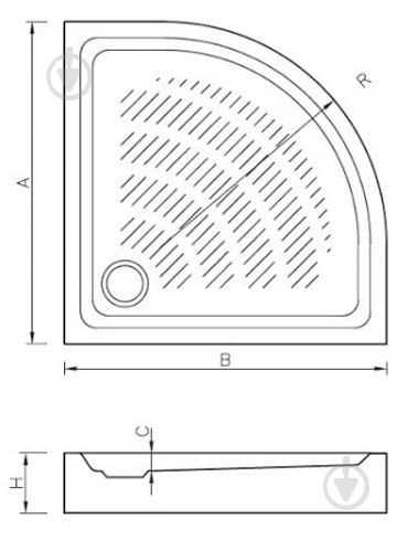 Поддон акриловый Koller Pool Round 90x90 - фото 2 Поддон акриловый Koller Pool Round 90x90 - фото 2