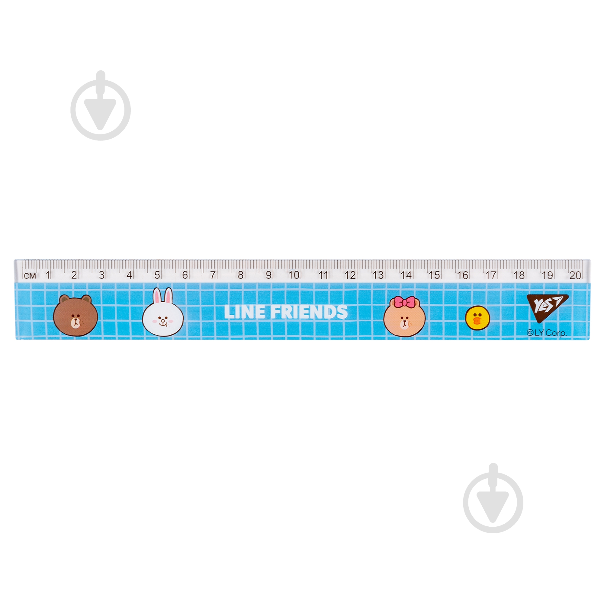 Линейка 20 см Line Friends YES - фото 1