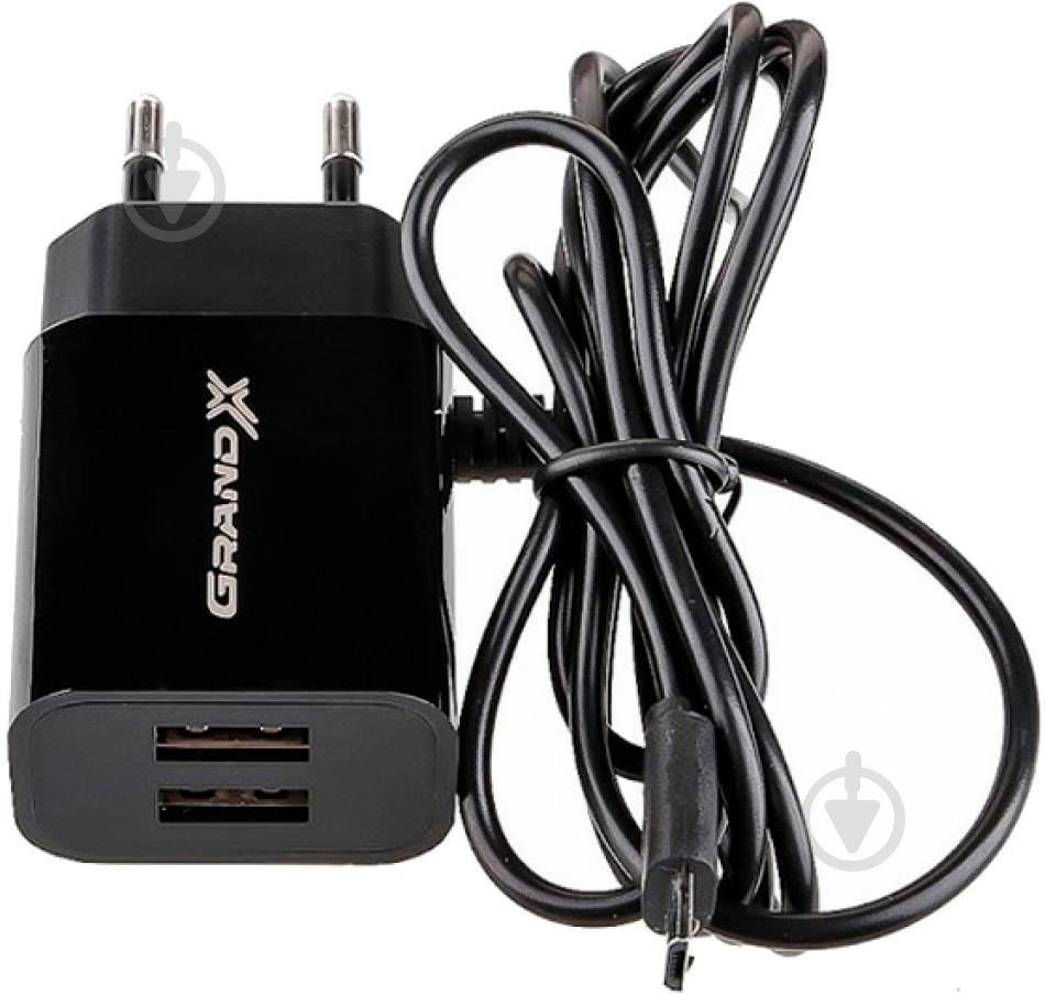 Зарядное устройство Grand-X CH-35B + micro USB - фото 1