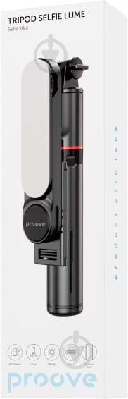 Трипод Proove Selfie Lume (1110 мм) black - фото 9