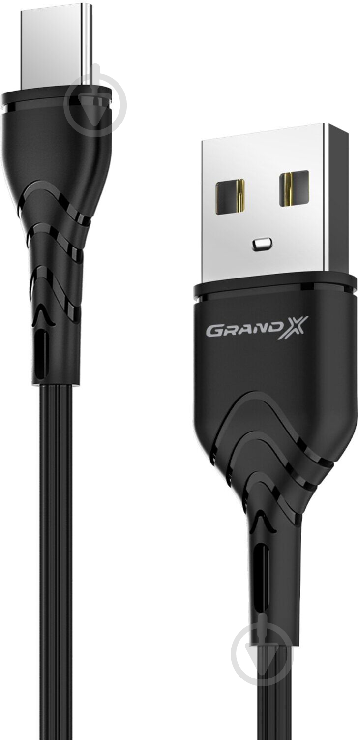 Кабель Grand-X microUSВ 1 м черный (PM-03B) - фото 1 Кабель Grand-X microUSВ 1 м черный (PM-03B) - фото 1