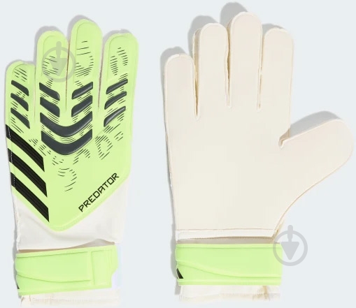 Вратарские перчатки Adidas PRED GL TRN JN5356 10 зеленый - фото 4 Вратарские перчатки Adidas PRED GL TRN JN5356 10 зеленый - фото 4