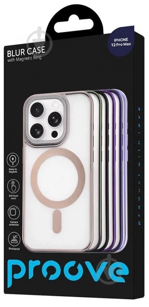 Чехол Proove Blur Case with Magnetic Ring для Apple iPhone 12 Pro Max black (PCBCIP12PM02) - фото 3 Чехол Proove Blur Case with Magnetic Ring для Apple iPhone 12 Pro Max black (PCBCIP12PM02) - фото 3