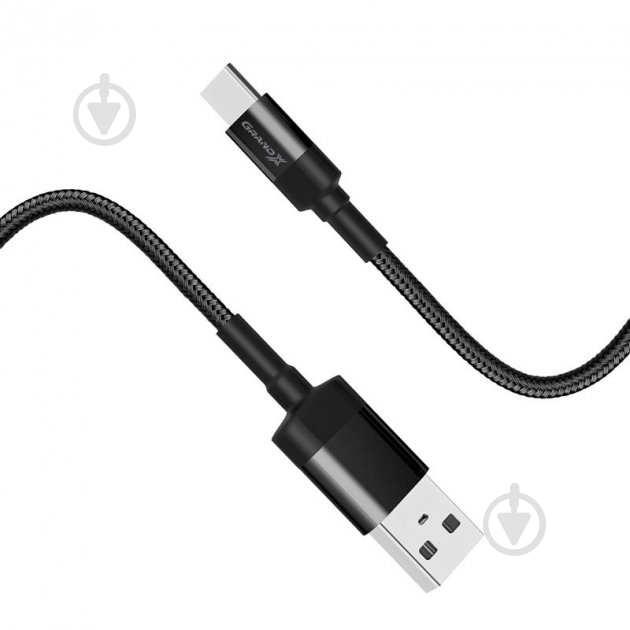 Кабель Grand-X USB-type C 1 м black (FC-03) - фото 1 Кабель Grand-X USB-type C 1 м black (FC-03) - фото 1