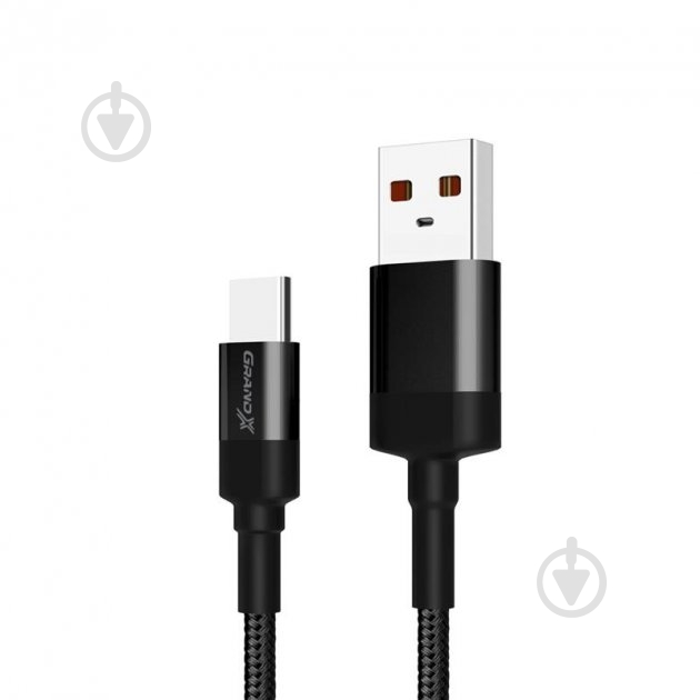 Кабель Grand-X USB-type C 1 м black (FC-03) - фото 5 Кабель Grand-X USB-type C 1 м black (FC-03) - фото 5