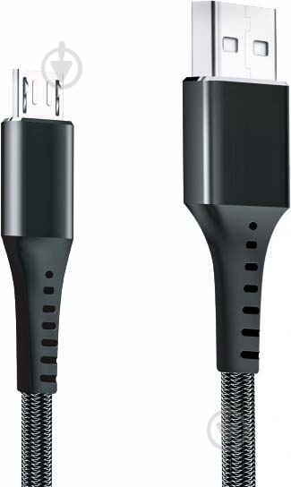 Кабель Grand-X USB – microUSB 1,2 м чорний (FM-12B) - фото 2