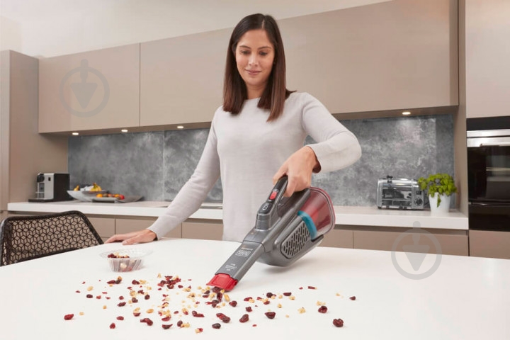 Пилосос акумуляторний Black+Decker BHHV315B grey/red - фото 8 Пилосос акумуляторний Black+Decker BHHV315B grey/red - фото 8