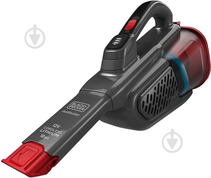 Пилосос акумуляторний Black+Decker BHHV315B grey/red - фото 1 Пилосос акумуляторний Black+Decker BHHV315B grey/red - фото 1