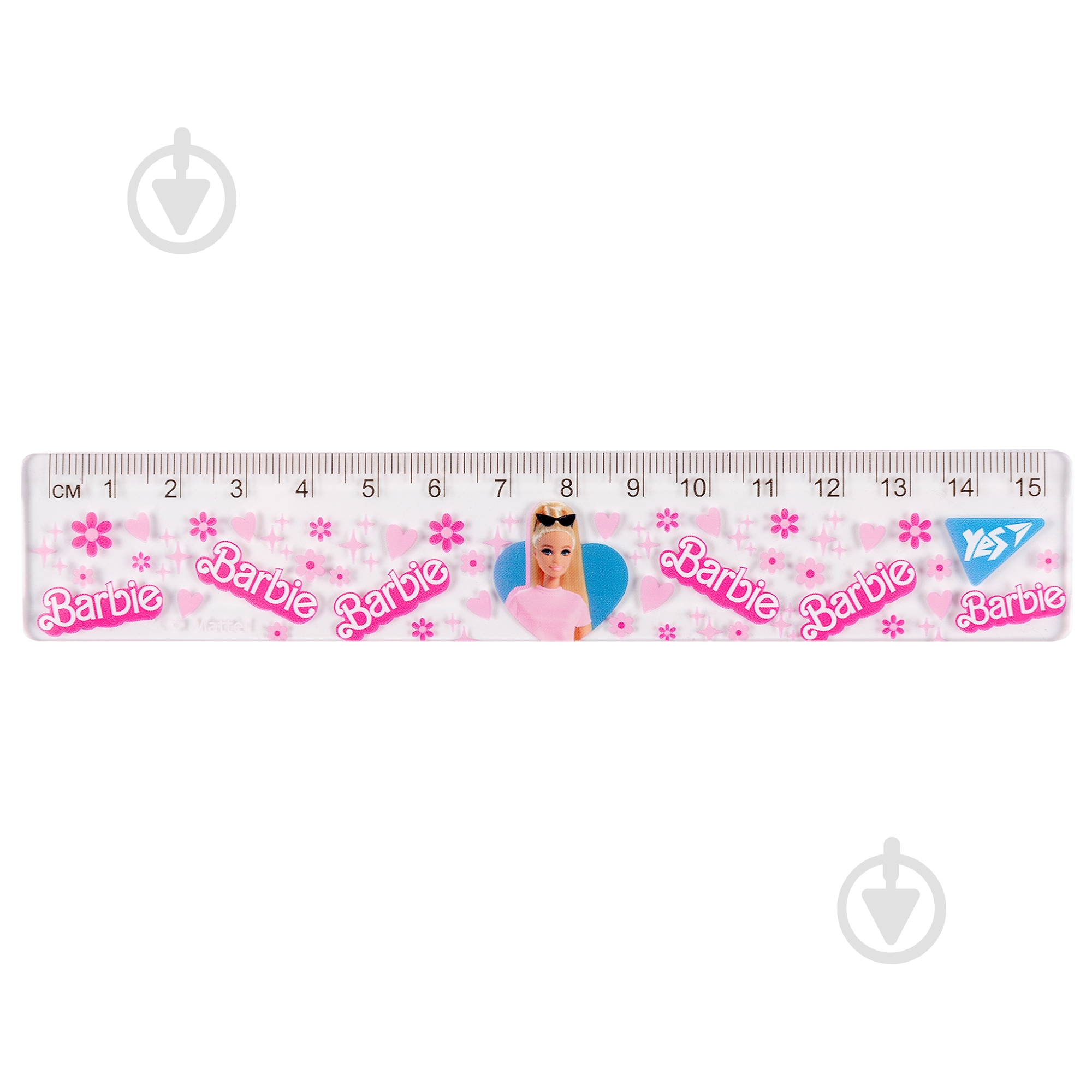 Линейка 15 см Barbie 370658 YES - фото 1