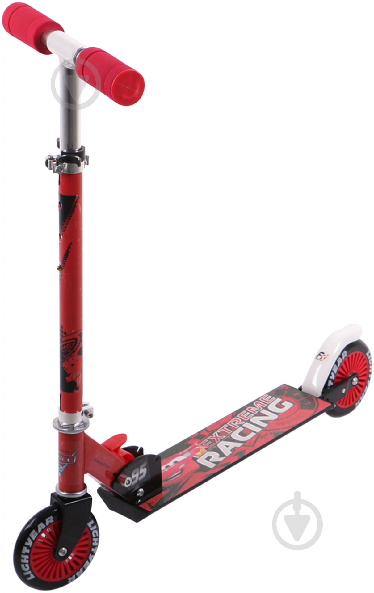 Самокат Disney Сars красный SD0108 - фото 1