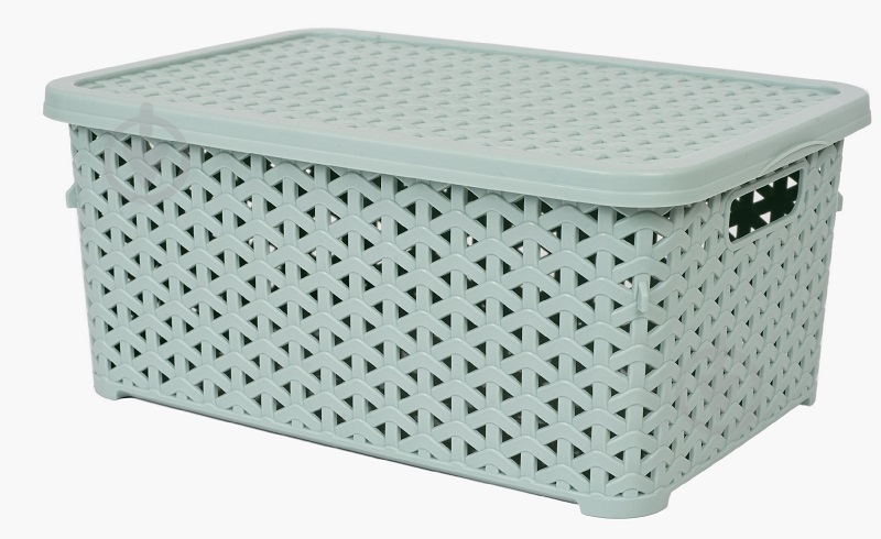 Корзина для хранения Diomedea светло-фисташковый К12-374 6 л 130x196x297 мм - фото 1 Корзина для хранения Diomedea светло-фисташковый К12-374 6 л 130x196x297 мм - фото 1