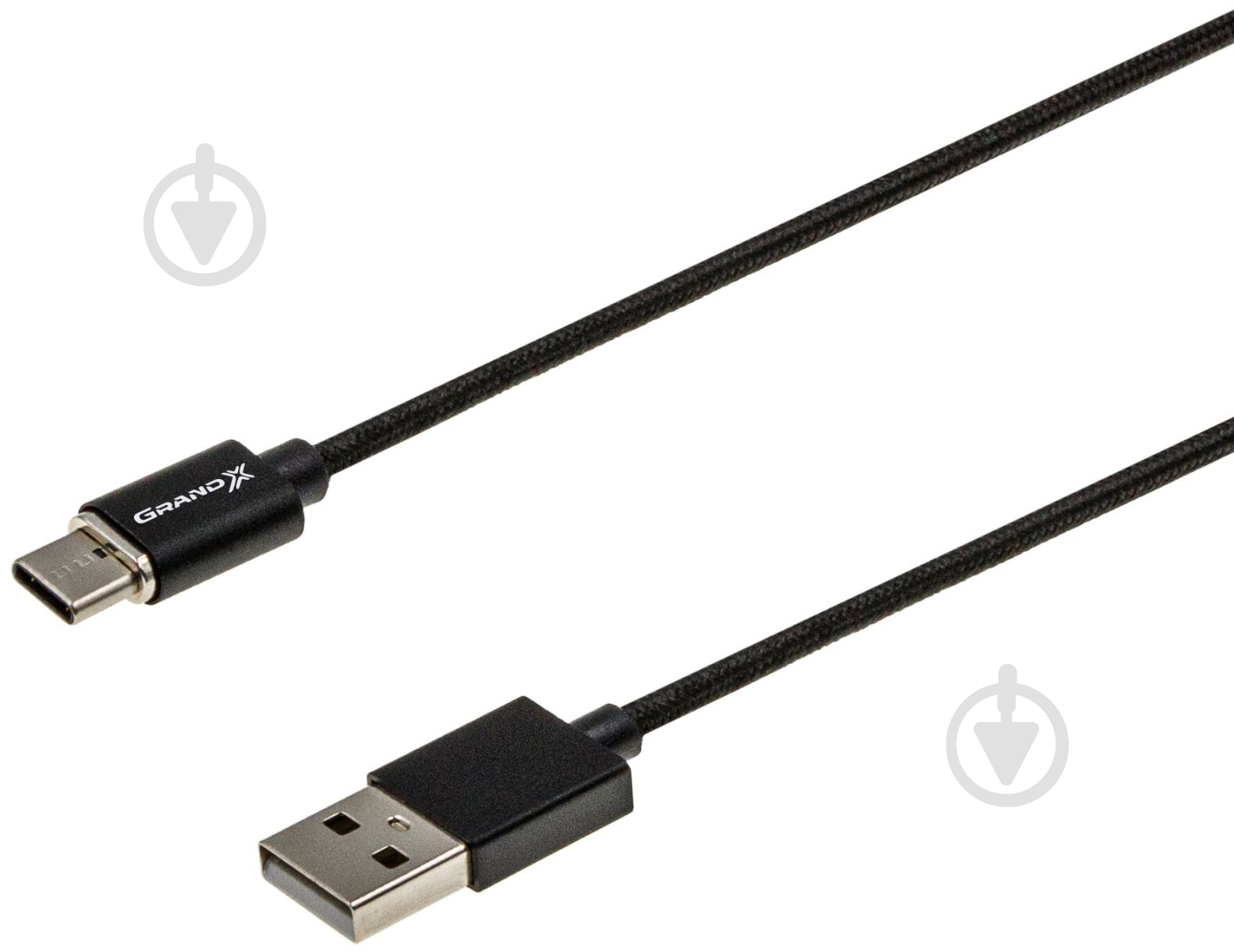 Кабель Grand-X USB Type-C – USB 1 м черный (MG-01C) - фото 3