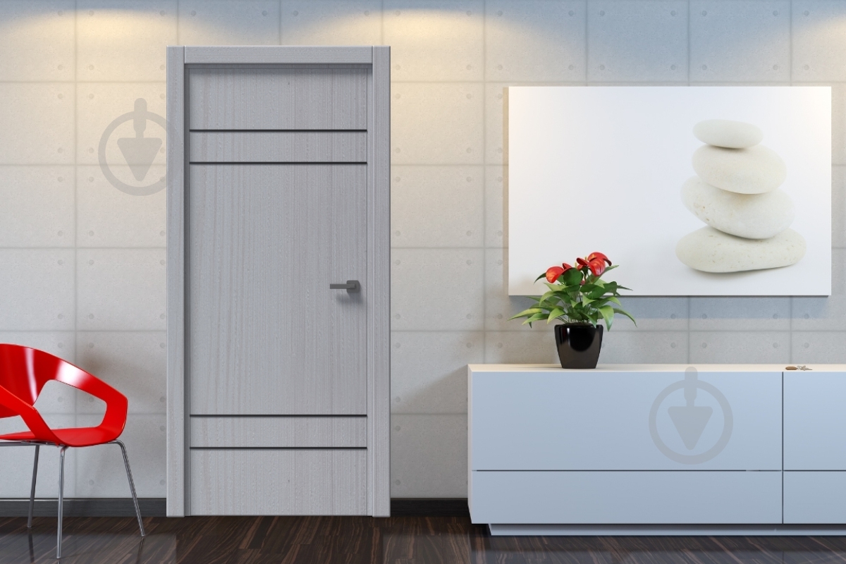 Дверное полотно IN WOOD ET-03 ПГ с черным молдингом и кромкой 800 мм сосна белая - фото 2 Дверное полотно IN WOOD ET-03 ПГ с черным молдингом и кромкой 800 мм сосна белая - фото 2