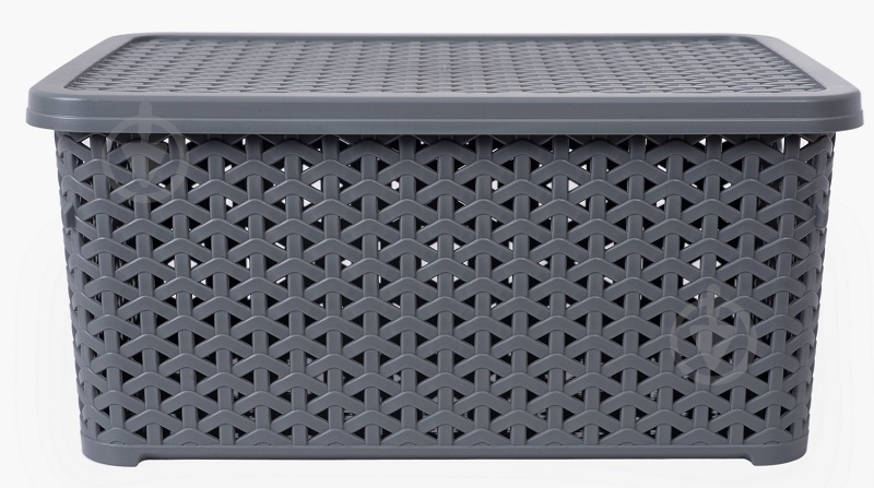 Корзина для хранения Diomedea серый К13-130 10 л 155x245x345 мм - фото 2 Корзина для хранения Diomedea серый К13-130 10 л 155x245x345 мм - фото 2