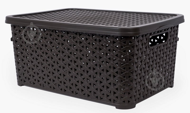 Кошик для зберігання Diomedea коричневий К13-534 10 л 155x245x345 мм - фото 1 Кошик для зберігання Diomedea коричневий К13-534 10 л 155x245x345 мм - фото 1