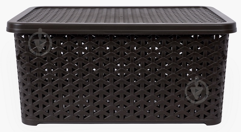 Кошик для зберігання Diomedea коричневий К13-534 10 л 155x245x345 мм - фото 2 Кошик для зберігання Diomedea коричневий К13-534 10 л 155x245x345 мм - фото 2