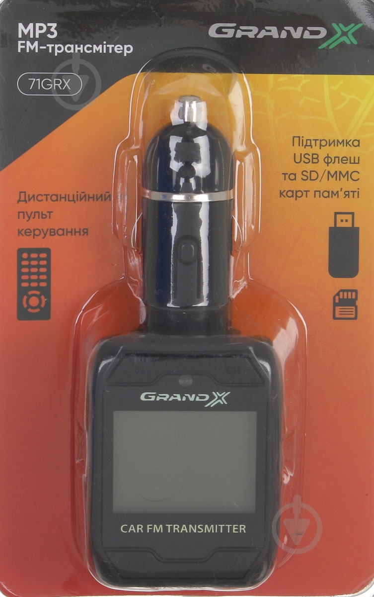 FM-трансмиттер Grand-X CUFM71GRX - фото 4