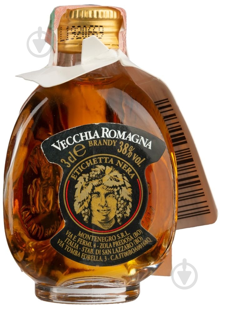 Бренди Vecchia Romagna Векья Романья Этикета Нера 0,03 л - фото 1