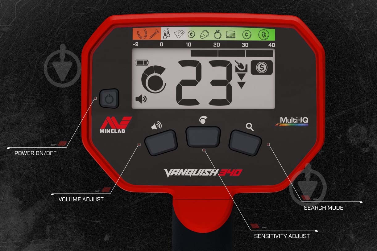 Металлодетектор Minelab VANQUISH 340 - фото 2 Металлодетектор Minelab VANQUISH 340 - фото 2