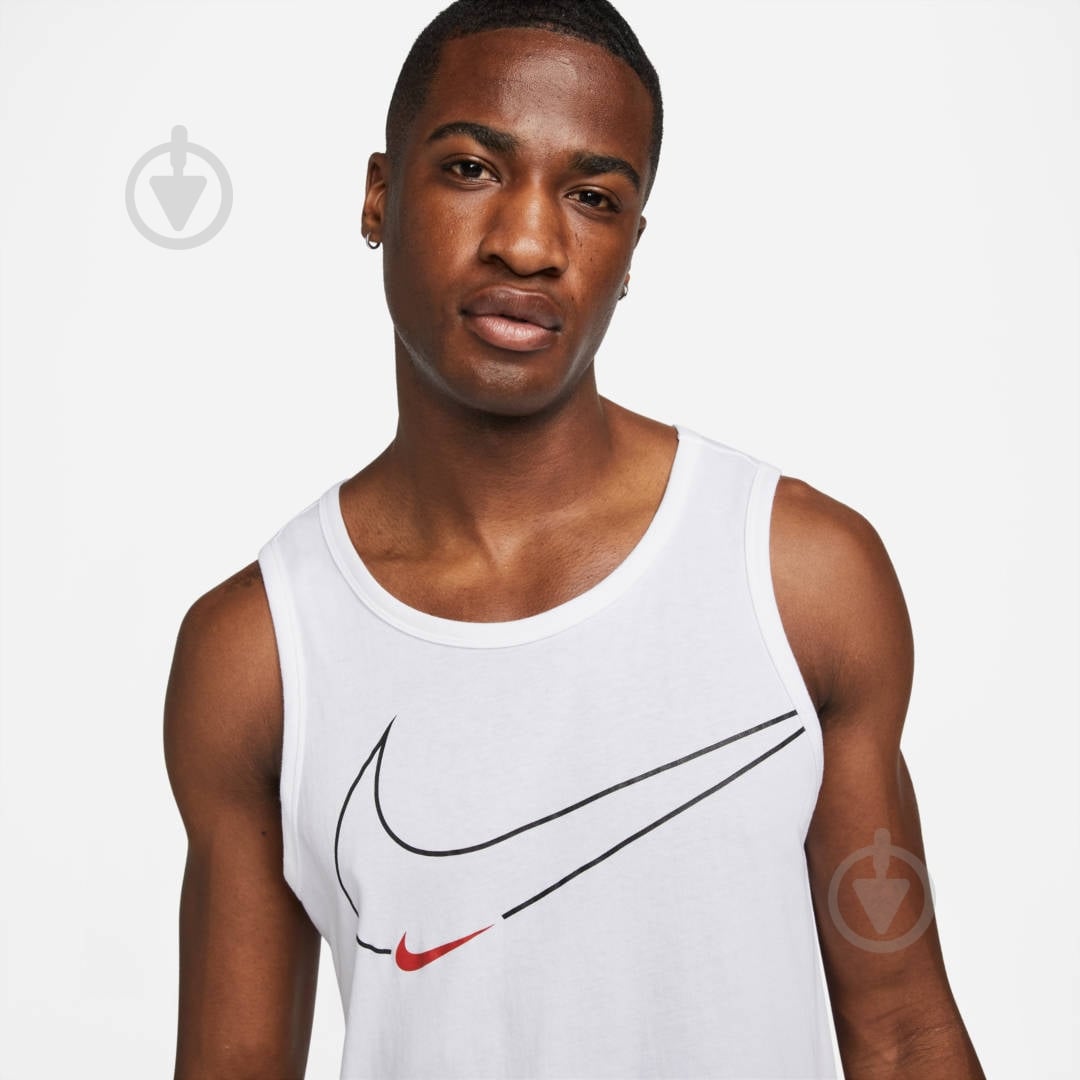 Майка Nike M NK DF TANK 6/1 GFX DM6257-100 р.2XL белый - фото 3