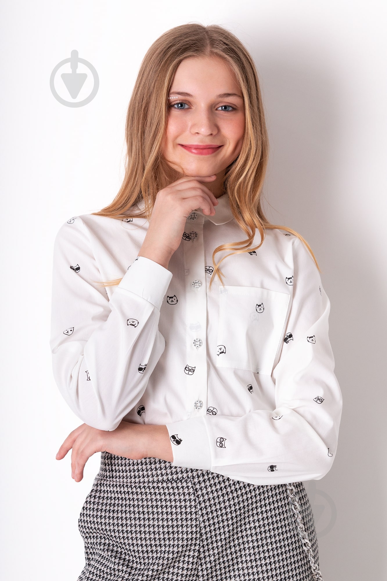 Блуза Mevis р.146 белый 4315 - фото 1 Блуза Mevis р.146 белый 4315 - фото 1