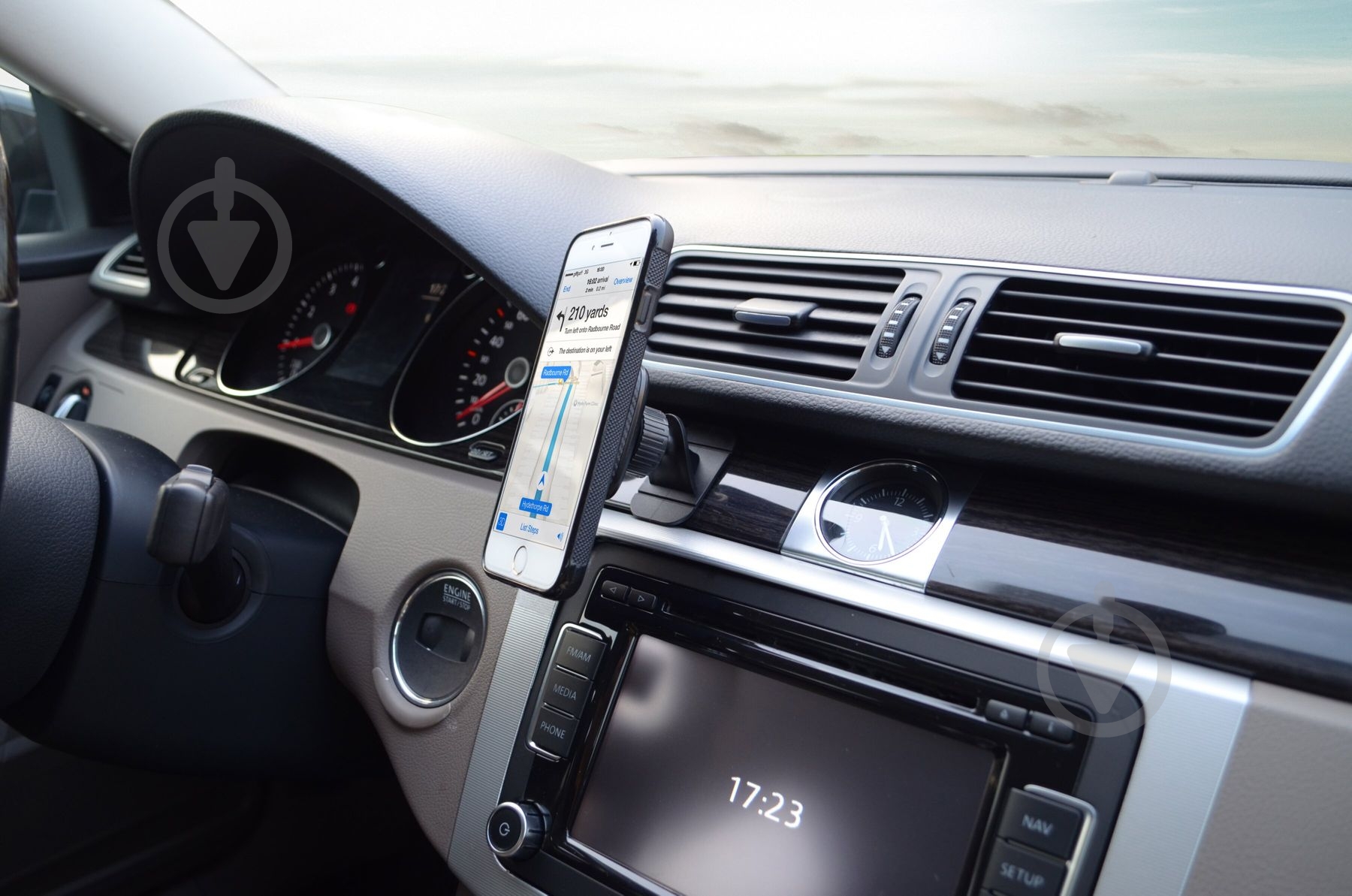 Автодержатель магнитный Grand-X MT-02 черный - фото 4 Автодержатель магнитный Grand-X MT-02 черный - фото 4